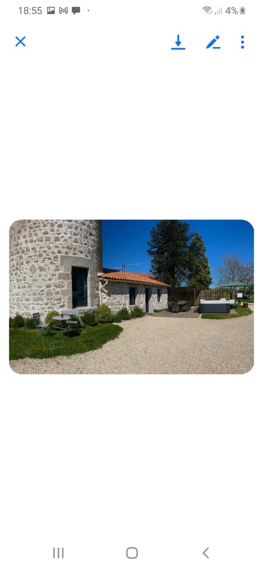 Loue Ancien Moulin A Vent Avec Piscine Et Jacuzzi Villa Neuvy-Bouin Exterior photo